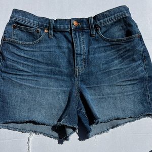 Madewell High Rise Denim Shorts